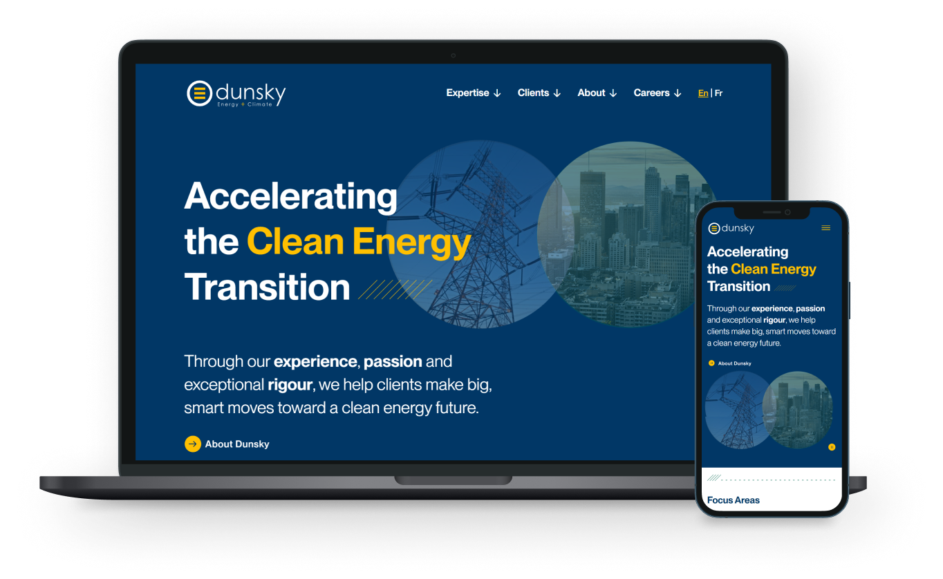 Dunsky Energy + Climate website